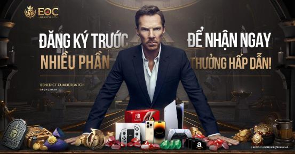 Benedict Cumberbatch trở thành người phát ngôn cho game chiến thuật 