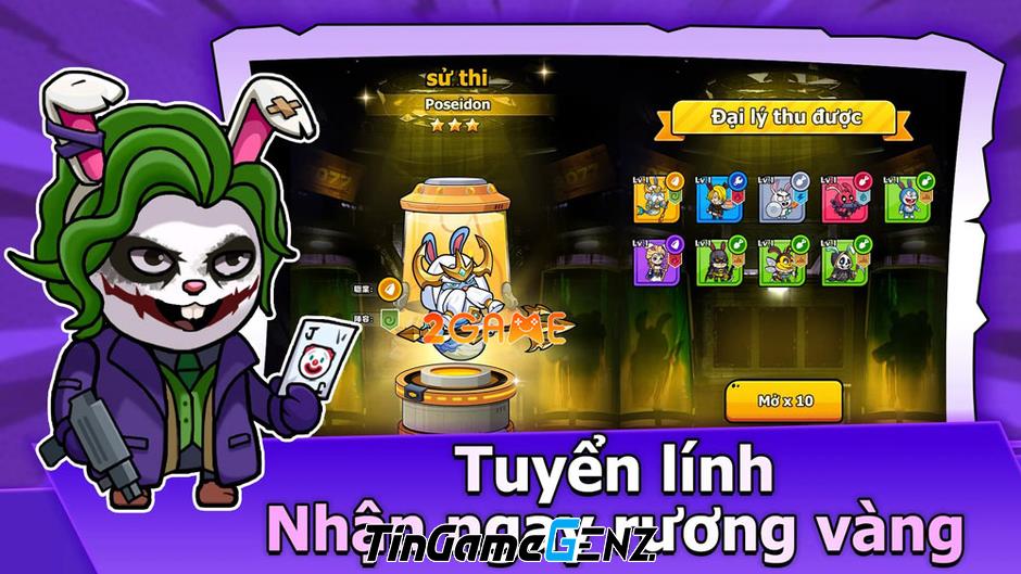 Biệt đội Thỏ: TD 2077 - Game chiến thuật hỗ trợ tiếng Việt đầy đủ