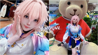 Bộ ảnh cosplay March7th trong Honkai: Star Rail do coser Grace thực hiện