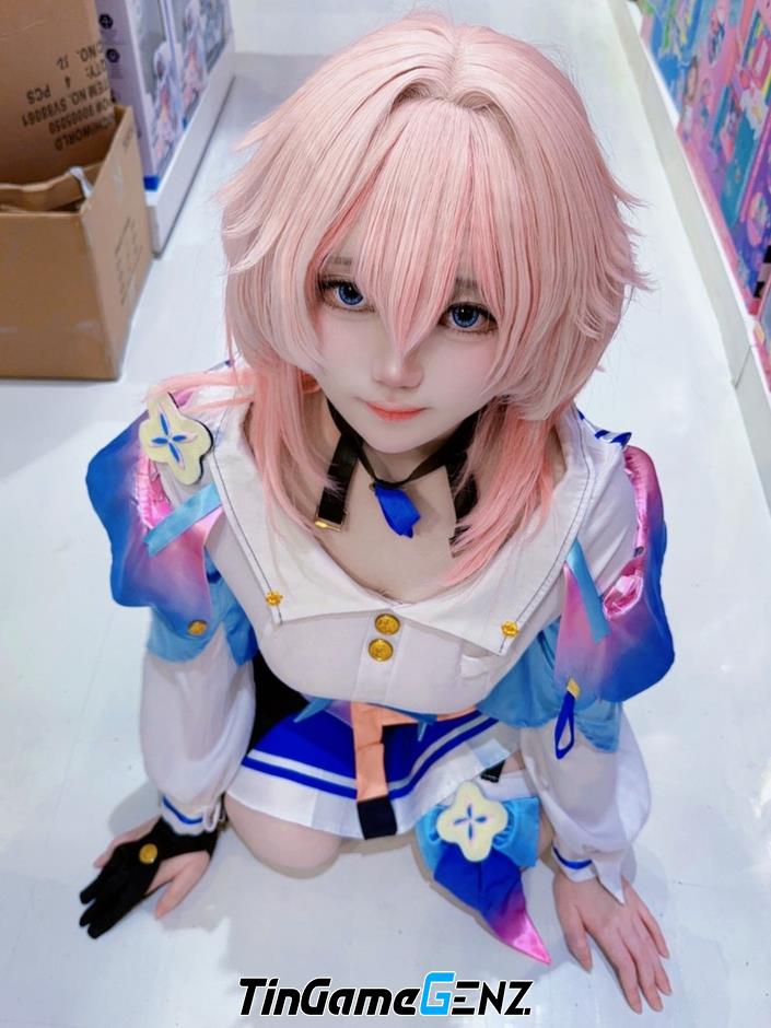 Bộ ảnh cosplay March7th trong Honkai: Star Rail do coser Grace thực hiện