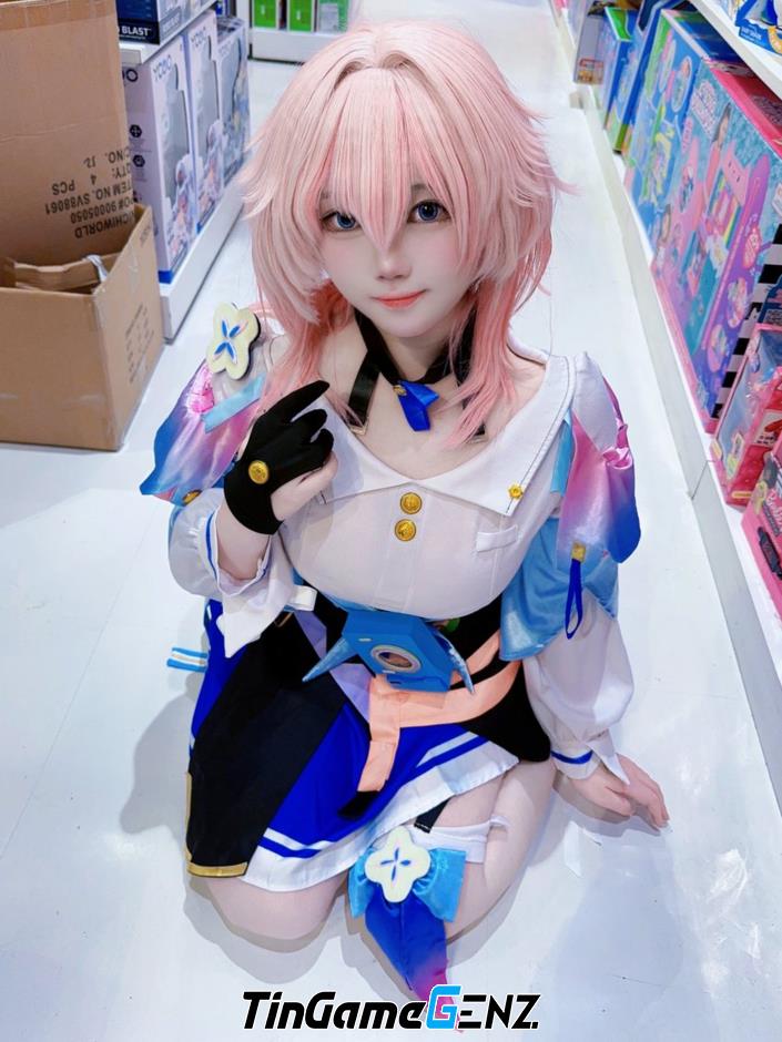 Bộ ảnh cosplay March7th trong Honkai: Star Rail do coser Grace thực hiện