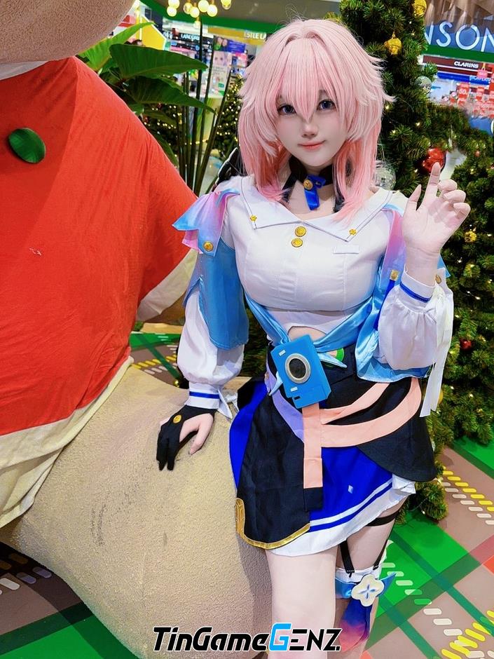 Bộ ảnh cosplay March7th trong Honkai: Star Rail do coser Grace thực hiện