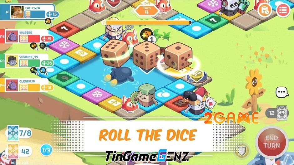 Board game online Dadoo với nhiều thẻ kỹ năng độc đáo trên Android