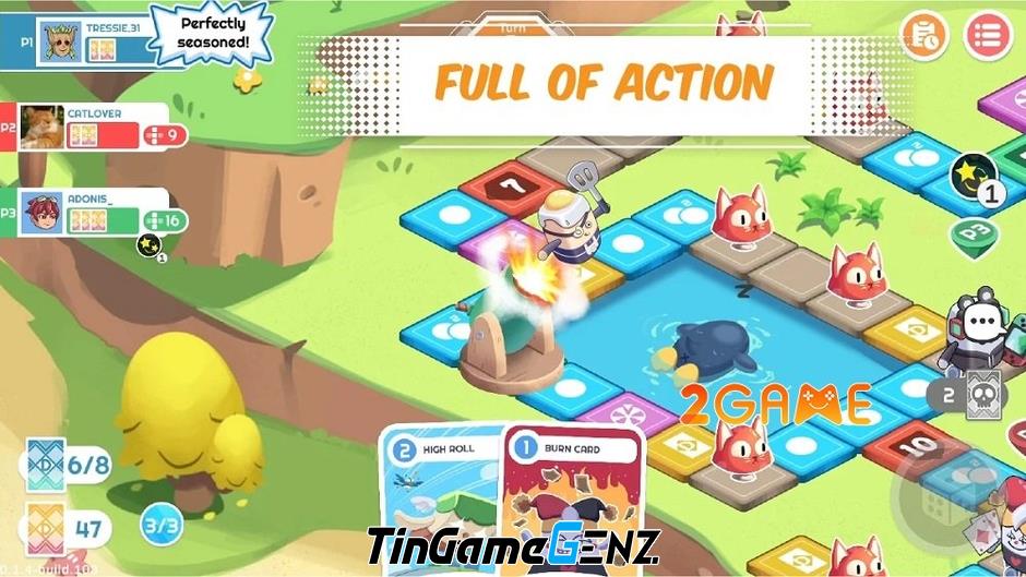 Board game online Dadoo với nhiều thẻ kỹ năng độc đáo trên Android