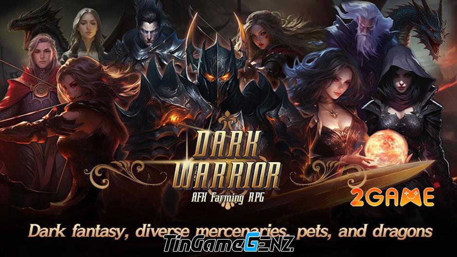 Bồi dưỡng chiến binh bóng tối đấu Quỷ Vương trong game nhập vai Dark Warrior Idle