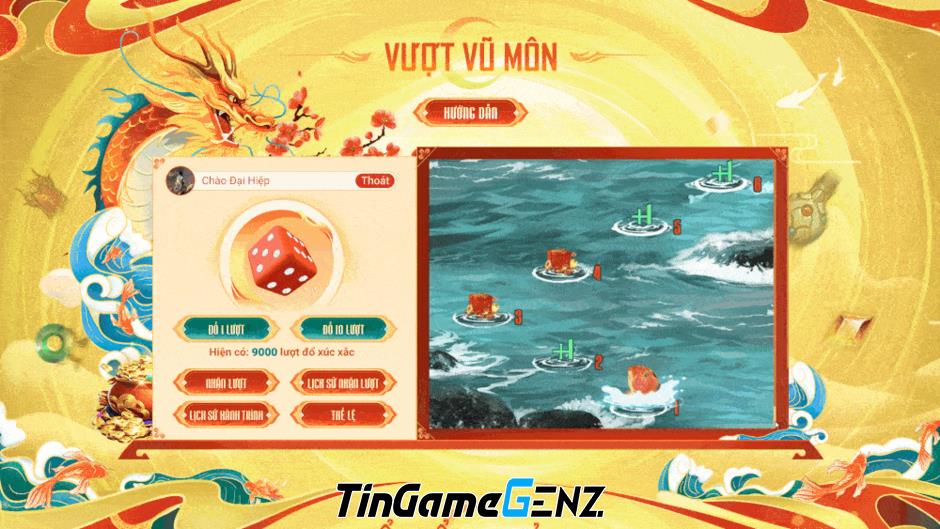 Cá Chép Vượt Vũ Môn: Thử thách đặc biệt, nhận quà hấp dẫn cho game thủ Võ Lâm Truyền Kỳ mùa Tết