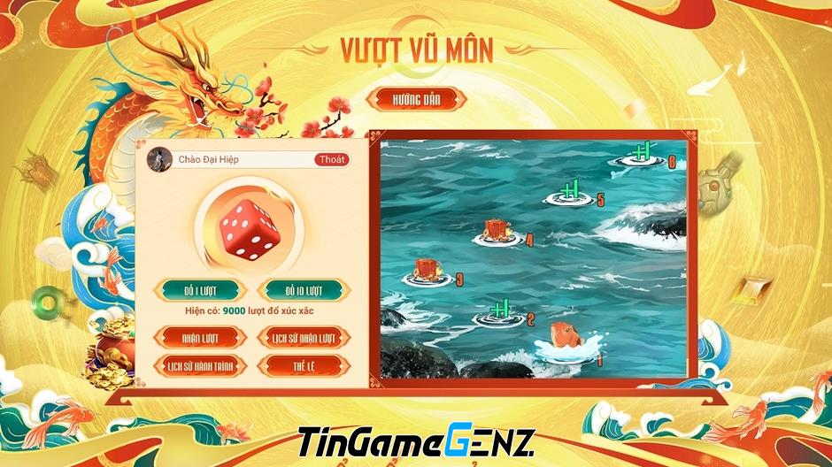 Cá Chép Vượt Vũ Môn: Thử thách đặc biệt, nhận quà hấp dẫn cho game thủ Võ Lâm Truyền Kỳ mùa Tết