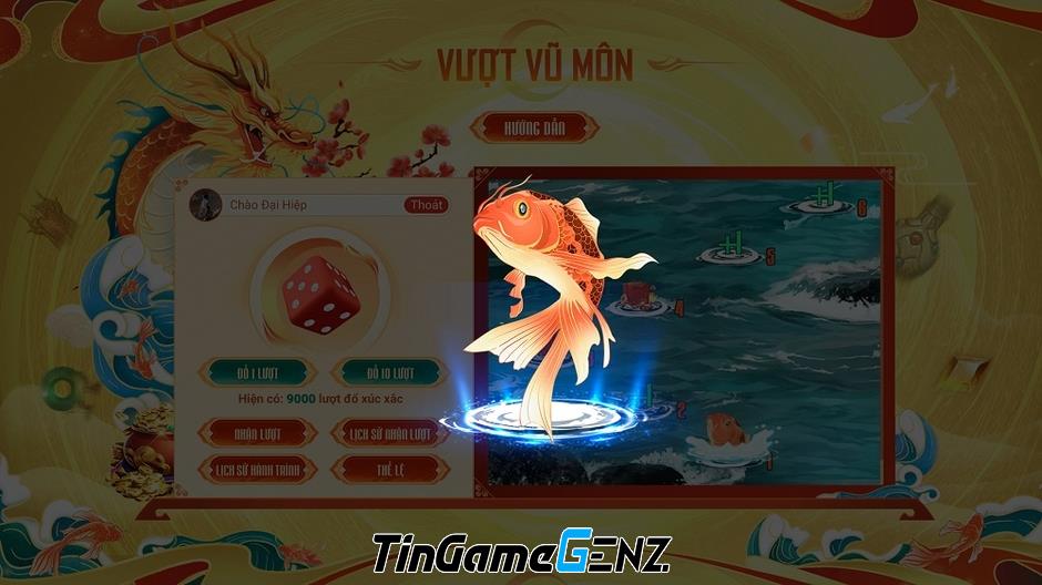 Cá Chép Vượt Vũ Môn: Thử thách đặc biệt, nhận quà hấp dẫn cho game thủ Võ Lâm Truyền Kỳ mùa Tết