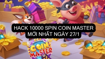 Cách hack Coin Master: 10000 Spin Link ngày 27/1 cho Android và IOS