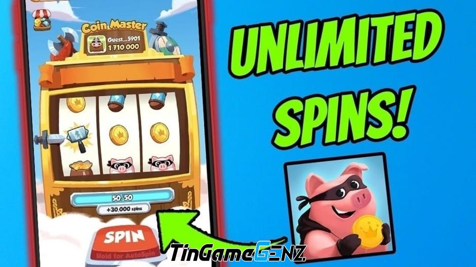 Cách Hack Coin Master Vô Hạn Spin và Coin cho Android và IOS vào ngày 7/1/2024