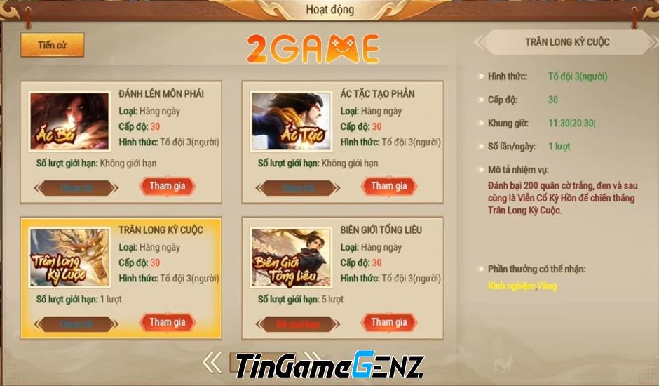 Cách kiếm vàng nhanh trong game Thần Long Mobile