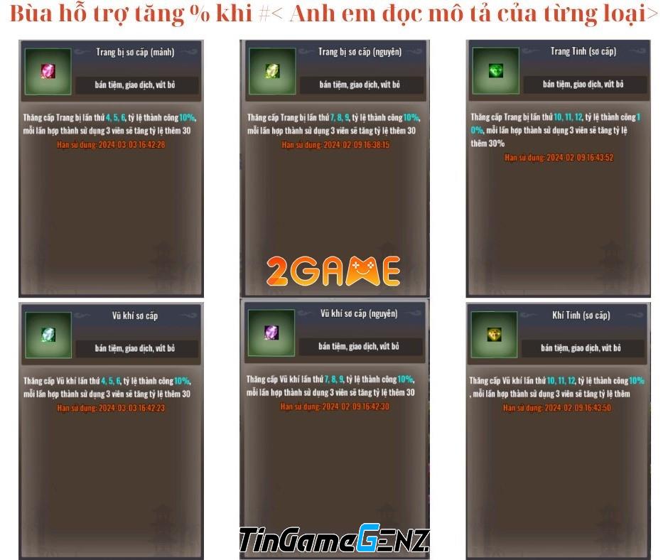 Cách nâng cấp trang bị trong game Tam Giới Phân Tranh Mobile