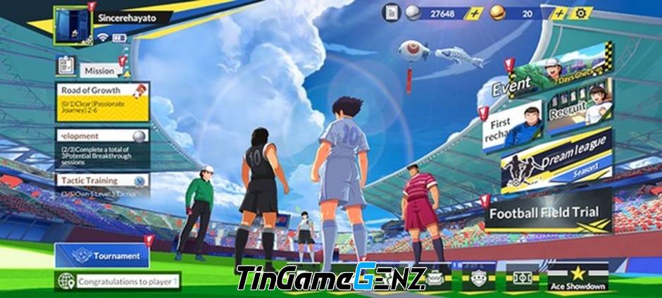 Cách nhập và tổng hợp Gift code Captain Tsubasa: Ace mới nhất.