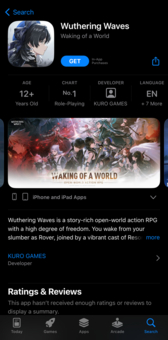 Cách tải Wuthering Waves trên iOS thành công chỉ trong "một nốt nhạc"