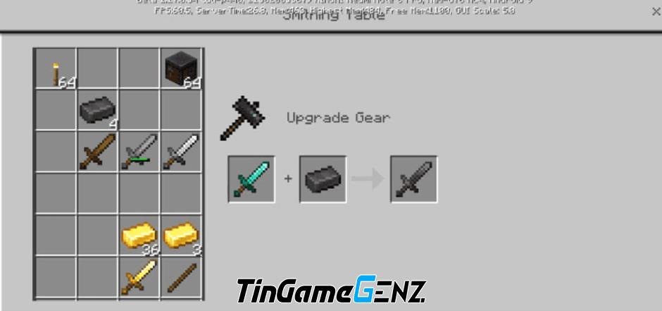 Cách tạo thanh kiếm trong Minecraft năm 2024