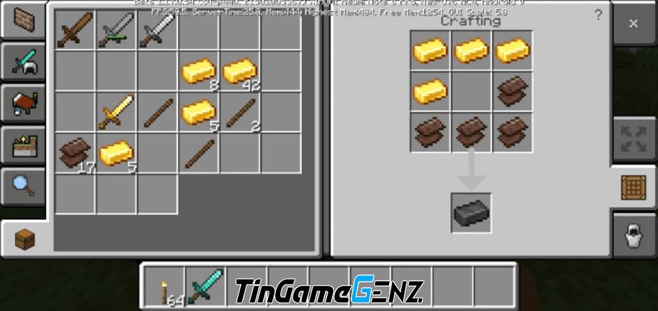 Cách tạo thanh kiếm trong Minecraft năm 2024