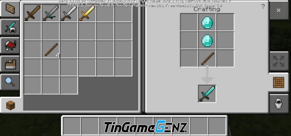 Cách tạo thanh kiếm trong Minecraft năm 2024