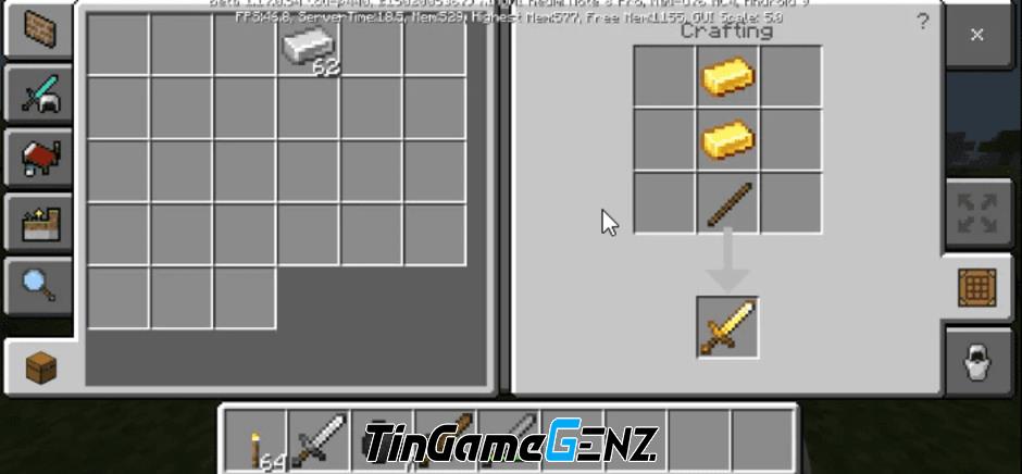 Cách tạo thanh kiếm trong Minecraft năm 2024