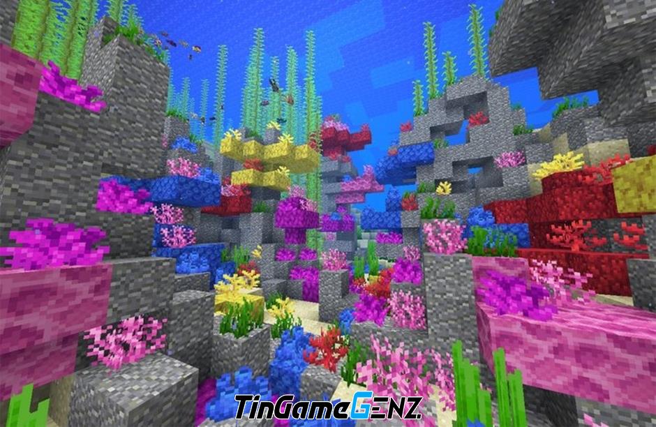 Cách thu thập và sử dụng Rạn San Hô trong Minecraft