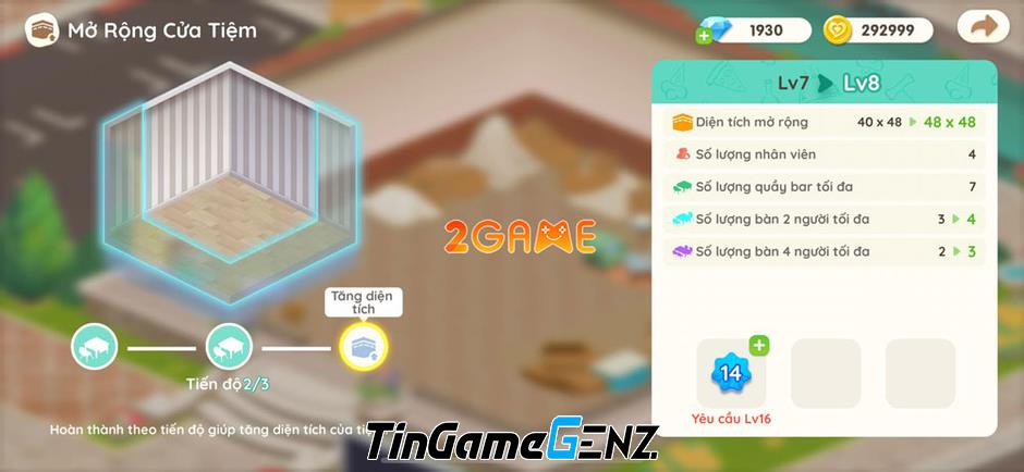 Café VNG: Game mô phỏng đáng yêu, hoạt động nhiều nhất tháng 4