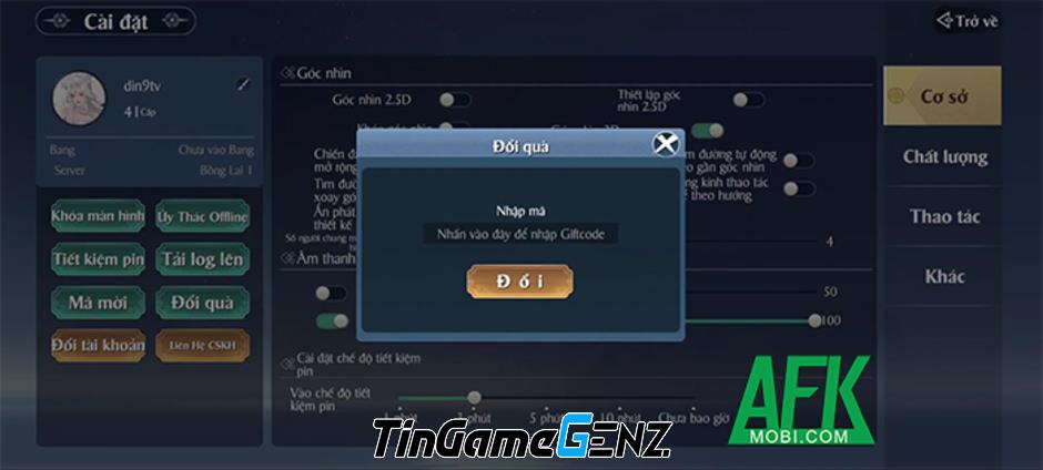 Cập Nhật Gift Code Game Thanh Vân Quan 4D Tháng Này: Nhanh Tay Nhận Quà!