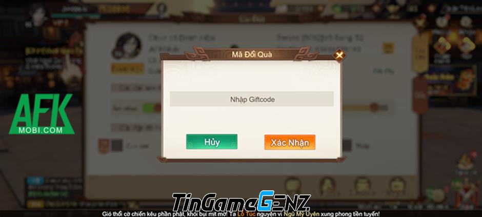 Cập nhật gift code game Thi Chiến Tam Quốc mới nhất tháng này