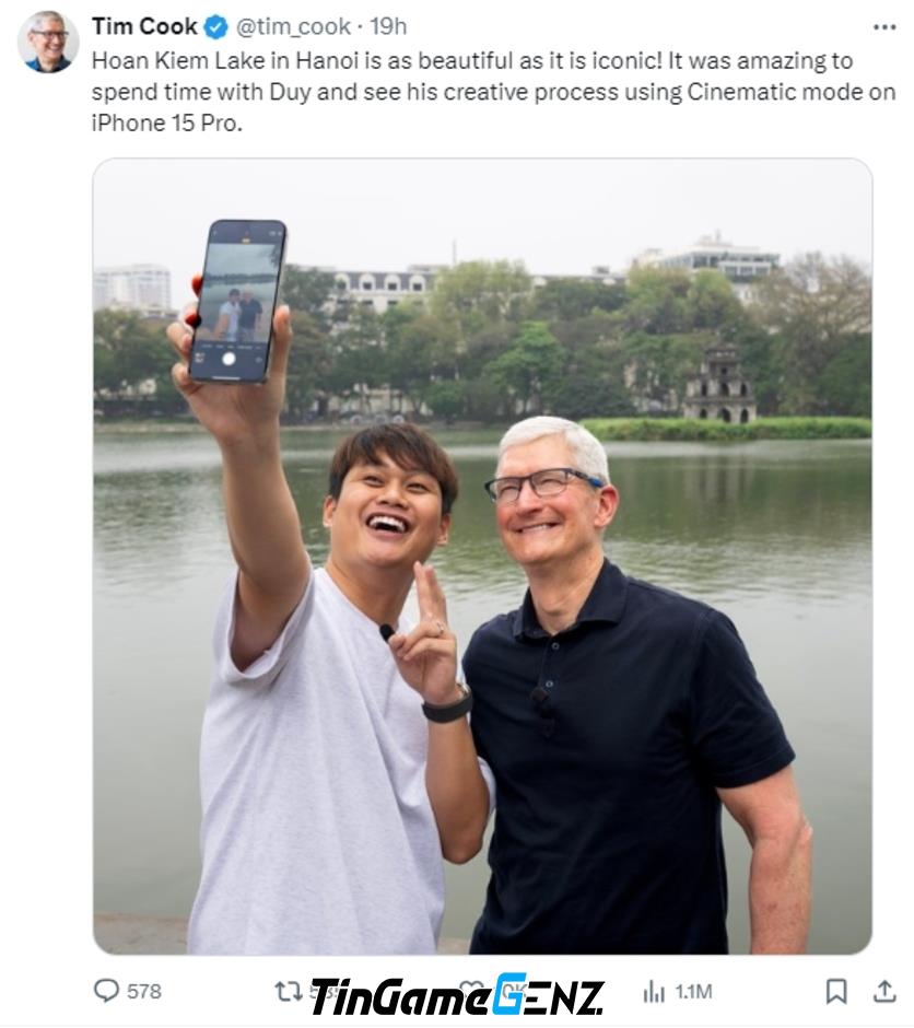 CEO Tim Cook có lịch trình dày đặc tại Việt Nam