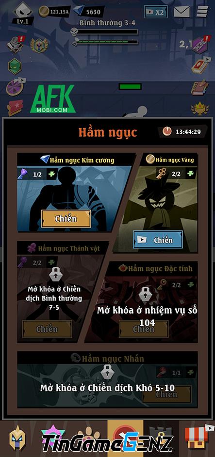 Chiến đấu chống lại bóng tối trong Epic Stickman: RPG Idle Game