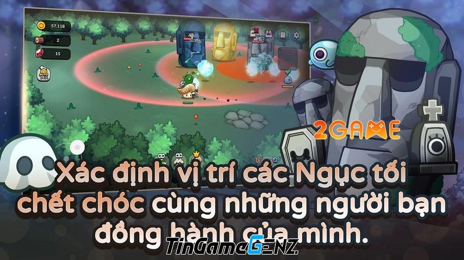 Chiêu mộ bạn nấm trong Mushroom Go để khám phá ngục tối