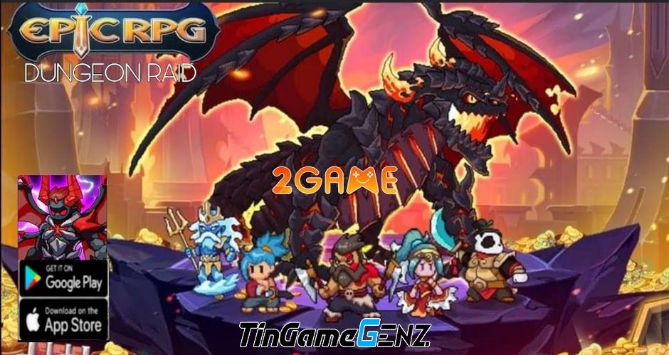 Chinh phục hầm ngục huyền bí trong game Dungeon Raid Epic RPG