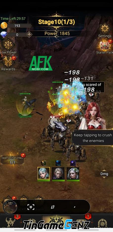 Chinh phục thế lực ma quỷ trong Idle Quest