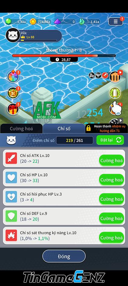 Chinh phục tòa tháp bí ẩn trong Cat on Tower AFK Idle RPG