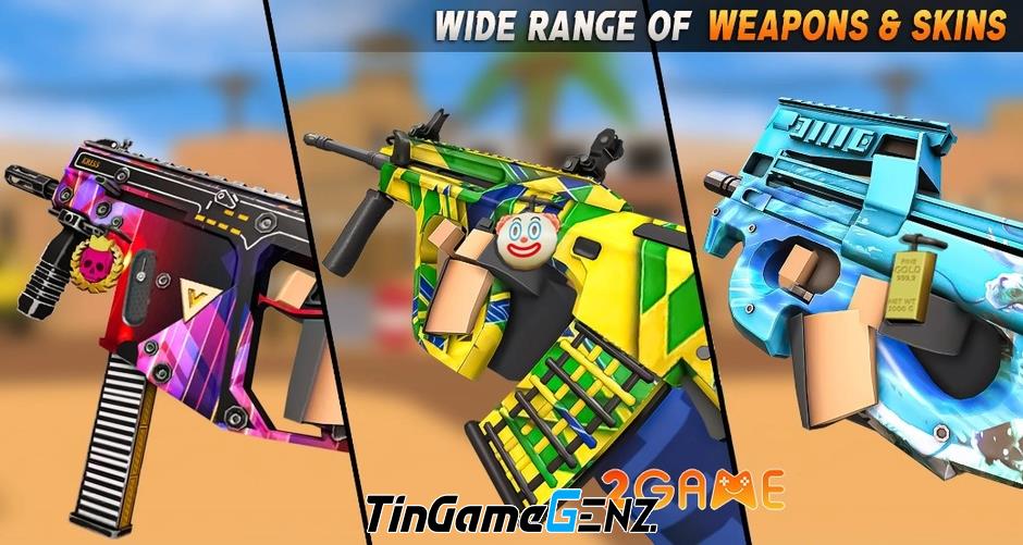 Chinh phục trận chiến màu sắc trong game PolyGuns FPS – Shooter Strike