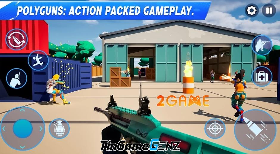 Chinh phục trận chiến màu sắc trong game PolyGuns FPS – Shooter Strike