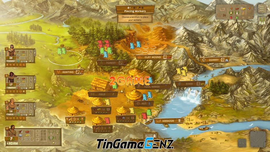 Chơi board game Stone Age để xây dựng nền văn minh loài người