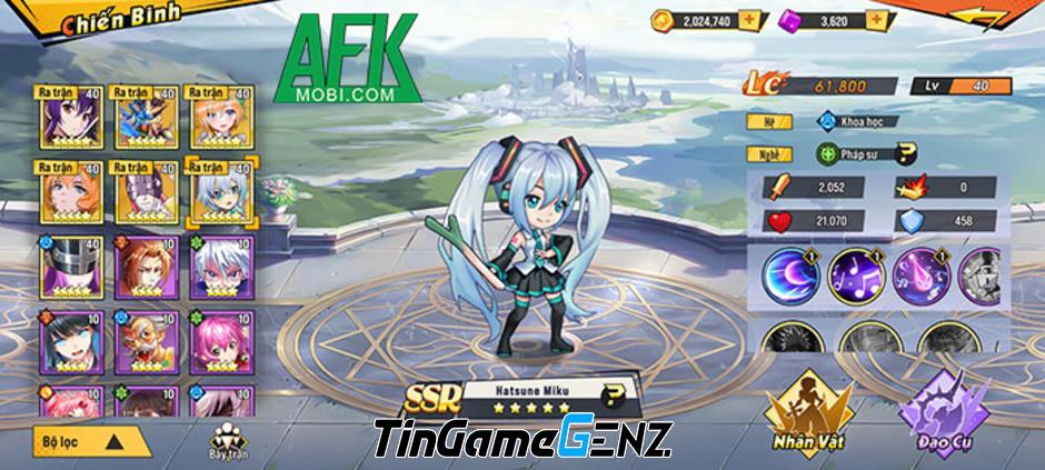 Chơi game Chiến Binh AFK: Thẻ tướng đa vũ trụ anime