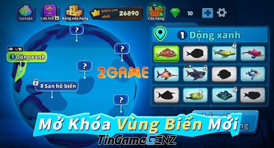 Chơi game Fish Clash – Cá Lớn Nuốt Cá Bé để trải nghiệm tuổi thơ hoàn hảo