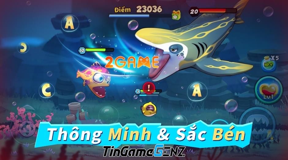 Chơi game Fish Clash – Cá Lớn Nuốt Cá Bé để trải nghiệm tuổi thơ hoàn hảo