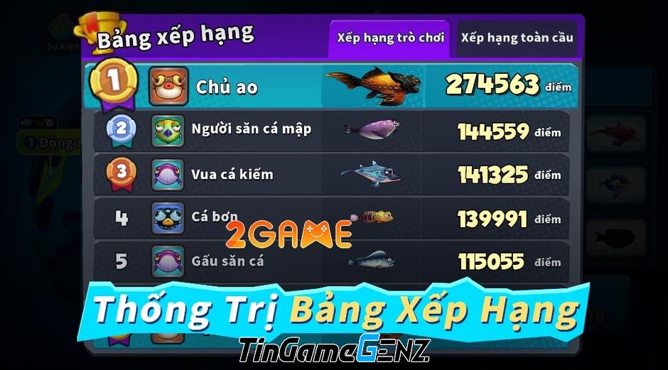 Chơi game Fish Clash – Cá Lớn Nuốt Cá Bé để trải nghiệm tuổi thơ hoàn hảo