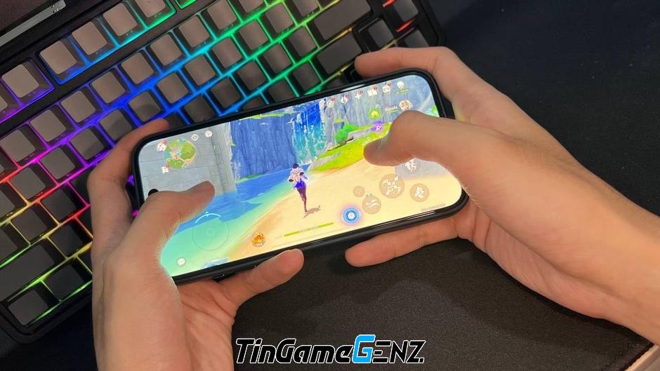 Chơi game liên tục trên iPhone 15 Pro Max: Cảm nhận về nhiệt độ máy.