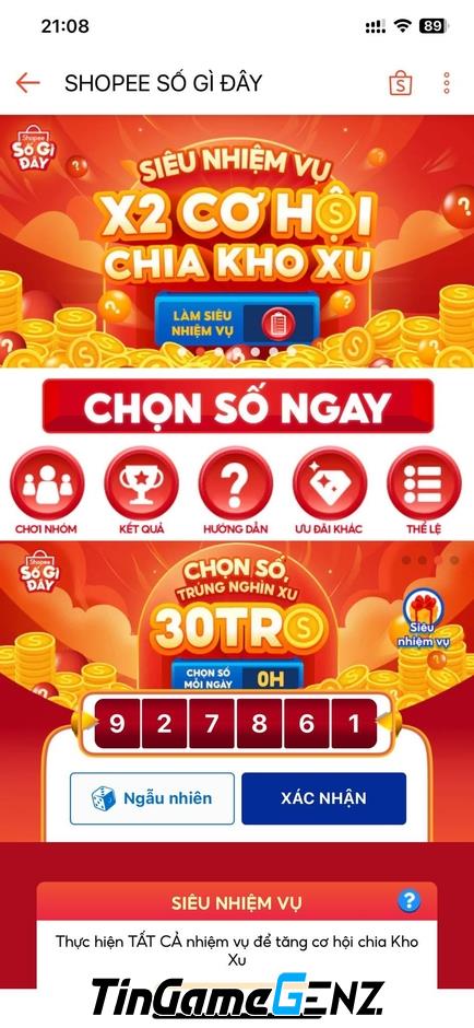 Chơi game Shopee trên máy tính, iPhone để nhận 100.000 xu mỗi ngày