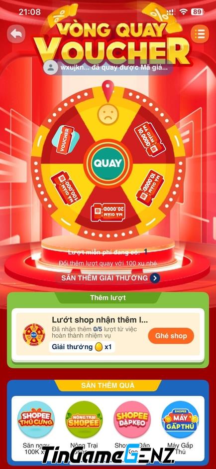 Chơi game Shopee trên máy tính, iPhone để nhận 100.000 xu mỗi ngày