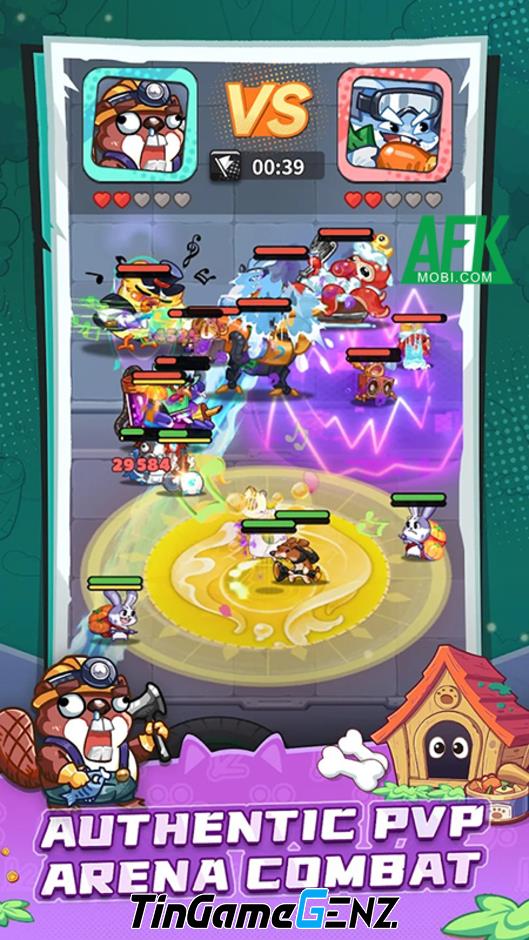 Chơi Pets Clash với các anh hùng thú cưng nhé