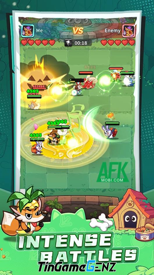 Chơi Pets Clash với các anh hùng thú cưng nhé