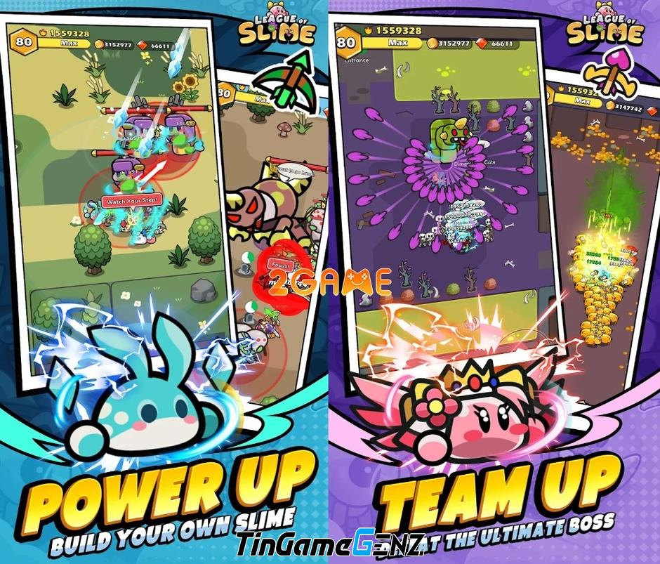 Chống quái vật cùng Slime trong League of Slime: Idle RPG