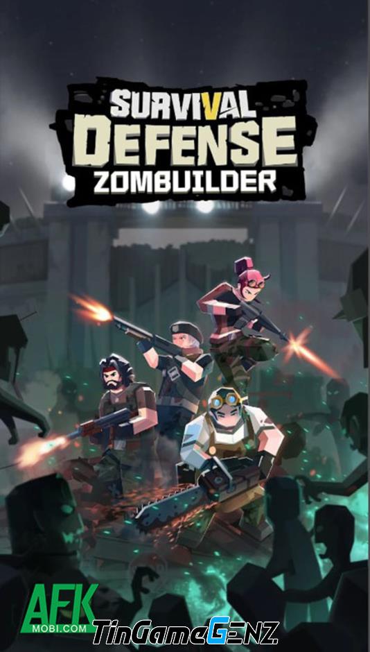 Chống sóng thây ma trong Zombuilder: Survival Defense!