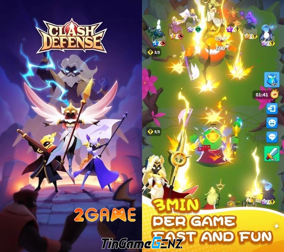 Clash Defense: Game auto chess kết hợp phòng thủ tháp thời gian thực sáng tạo