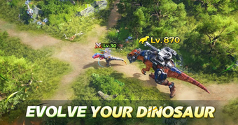 Clash of Dinos - Game chiến thuật với đề tài khủng long trong tương lai hấp dẫn.