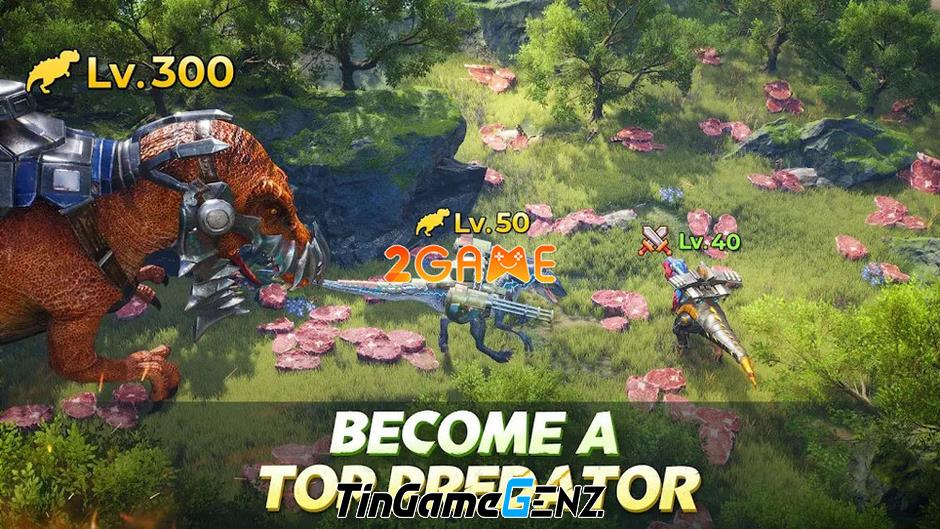 Clash of Dinos - Game chiến thuật với đề tài khủng long trong tương lai hấp dẫn.