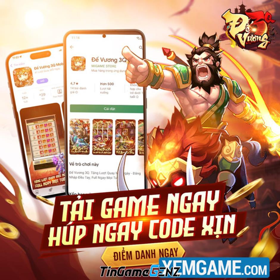 Công bố lộ trình ra mắt game Tam Quốc Đế Vương 3Q Mobile chiến thuật